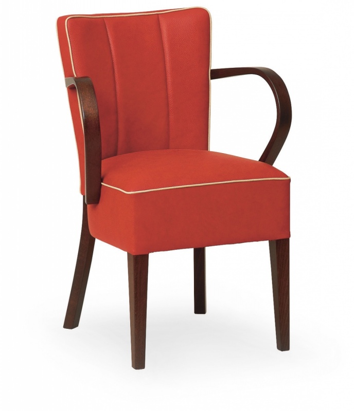Sedia Vintage con Braccioli Colorata di Design Made in Italy